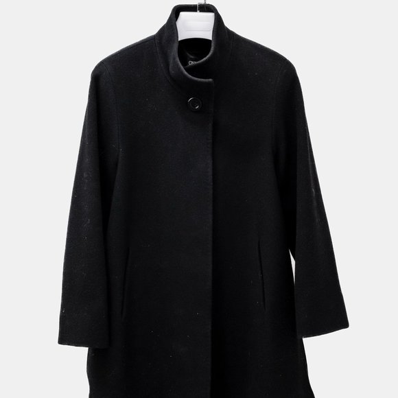 Cinzia Rocca Black Wool Coat - Picture 1 of 11